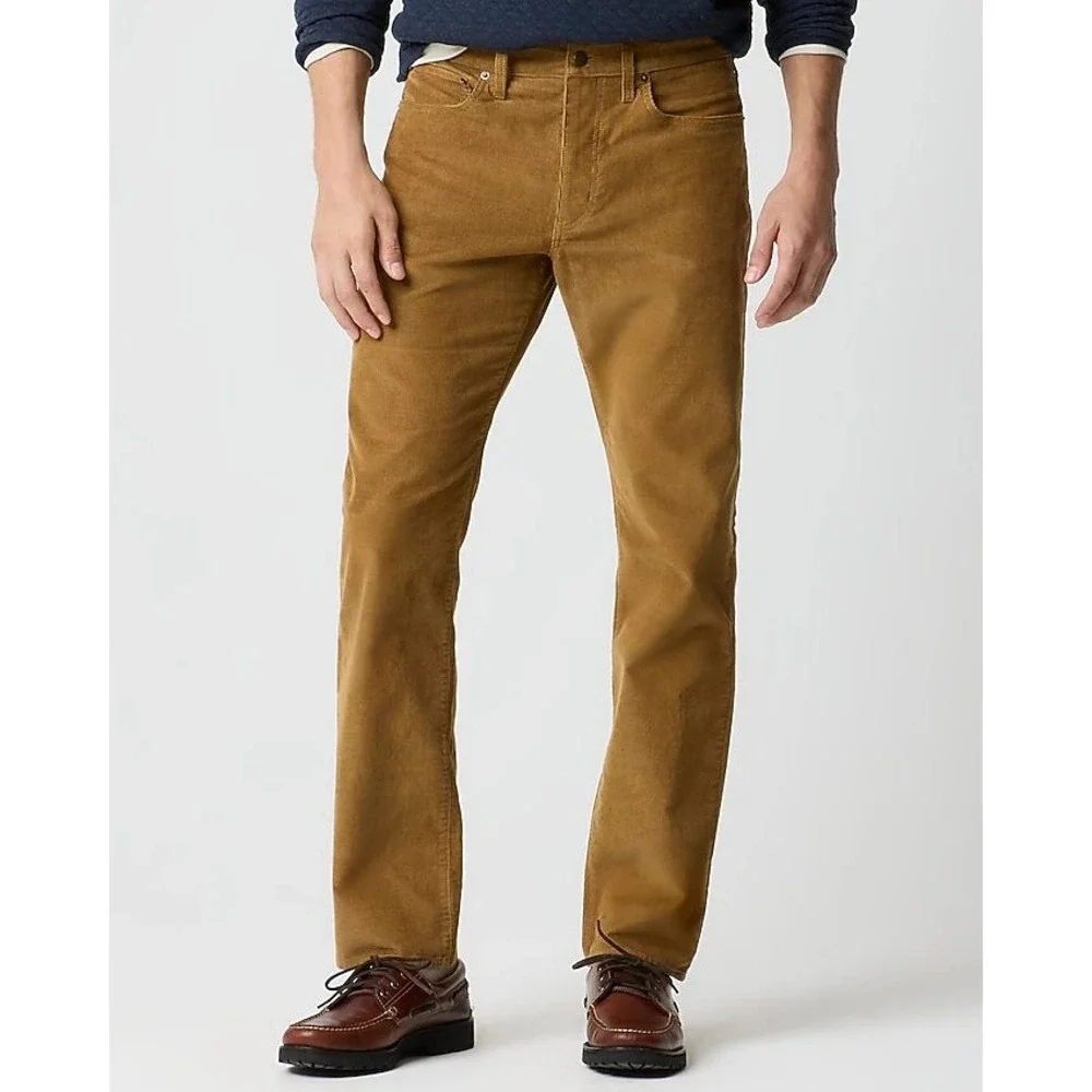 J.Crew Straight-Fit‎ Corduroy Pant 32x30 NEW Camel Color